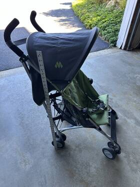 Maclaren Wer05213 Mclaren Triumph Travel Stroller With Rain Cover Charcoal / Forest Green