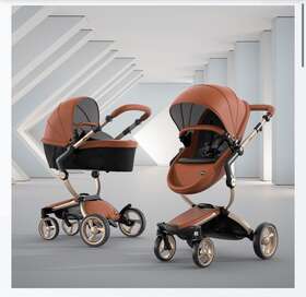 X3cp00115u Mima Xari Stroller Caramel Black Reversible Reclining Seat And Carrycot/bassinet