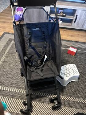 Munchkin 38050 Sparrow Travel Baby Stroller Ultra Compact And Lightweight Black