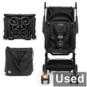 Munchkin Q894dg Night Owl Lightweight Travel Stroller With Wheel Lights Black