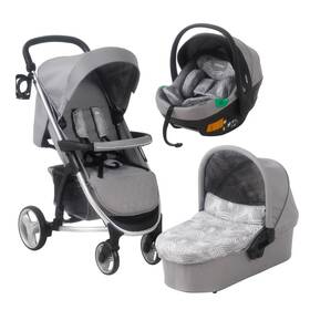 Mb200 My Babiie Samantha Faiers Pushchair And Carrycot - Grey Tropical Grade C