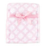 N-a Luvable Friends Pink Damask Print Coral Fleece Blanket 0660168458527