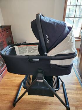 Cd09200cvr Nuna Demi Grow Bassinet Stand Caviar