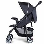 O9itwnfgul General Foldable Lightweight Baby Stroller Safety System Multi Position Black
