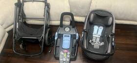 Peg Perego Minno3223 Primo Viaggio Lounge Travel System Stroller And Car Seat Black