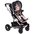 Qitpfhe7xv Costzon Baby Stroller In Foldable Infant Buggy Pushchair Black