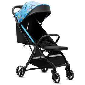 704ab-u-a Royalbaby 360 Classic Seat Compact Fold Portable Stroller Black/blue Open Box