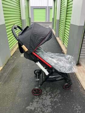 752cr Royalbaby Red Black Compact Fold Portable Travel Toddler Stroller Reversible Seat
