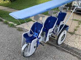 188-r478nf Runabout Vintage Triple Seat Stroller I Bought Long Time Ago For My Babie
