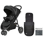 S1112dcmdn000 Joie Midnight Litetrax Stroller Wheeler Pushchair Buggy Raincover