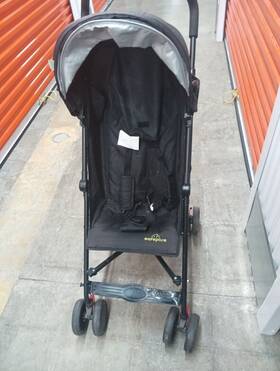 Us-2bb4758bk Safeplus Foldable Baby Stroller Lightweight Kids Travel Pushchair With Safety System Black
