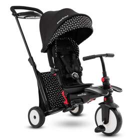 5052102-u-a Smartrike 6 In 1 Stroller Tricycle Handed Steering Black And White Open Box