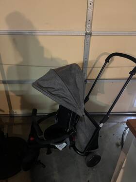 51032452303 Smartrike Original Modular Toddler Stroller Tricycle 1 Handed Steering Black