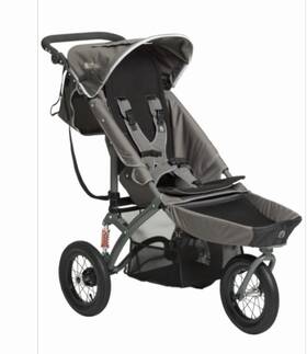 Special Tomato A41722 Jogger Stroller Gray Single 3-wheel Adjustable Suspension Basket