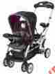 Ss66944 Stand Ultra Baby Trend New Sit N Hello Kitty Pin Wheel Twin Tandem Stroller