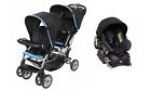 Ss76b75a Baby Trend Sit Stand Double Stroller One Infant Car Seat