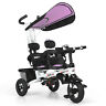 Ty576057pi-dt Honey Joy Baby Twins Double Easy Steer Stroller Toy Tricycle