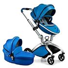 Unbranded Hot Mom Baby Stroller 3 In 1 Travel System Bassinet Combo Limited Version Blue 713831037649
