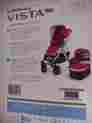 Upv15r Uppababy Vista 2015 Stroller With Bassinet Red Silver
