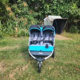 Sryetczy2rkhm00g6 Vevor Double Stroller Side X Foldable Lightweight Twin Black