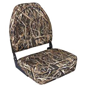 8wd617pls-728 Wise Camo High Back Boat Seat Mossy Oak Shadowgrass Blades