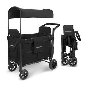 W2og-rd Wonderfold Used W2 Original Double Stroller Wagon Featuring 2 Hig 51752 Poppy