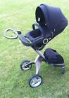 Xplory Blue Navy Stokke Baby High Stroller Designer Toddler Modern Infant