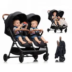 Double Tandem Stroller For 2 Kids By SIDE(6-36 Months) Ultra-lightweight. Fixed Price $230.99.