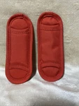 Zoe Deluxe Universal Stroller Shoulder Pad Set 2 Pack Red. Fixed Price $12.00.
