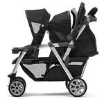 Chicco Cortina Together Double Stroller, Minerale - Black/silver. Fixed Price $209.99.