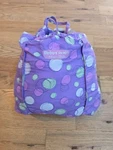 Floppy Seat Classic Plush Purple Green Circles Shopping Cart High Chair Cover. Fixed Price $24.98.