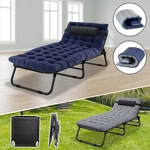 Begonia.k Camping Cot Lounger 4 Position Recliner Chair Reclining Seat Bed &mat. Fixed Price $96.99.