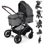 2-IN-1 Folding Baby Stroller, Reversible Infant Pushchair For 0-36 Months. Fixed Price $205.99.