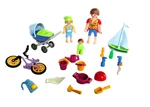 Playmobil Summer Fun Mom Baby/toddler Child Bicycle Stroller Sailboat Sand Toys. Fixed Price $16.00.