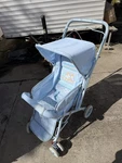 Graco Stroll-a-bed Vintage 80S Stroller Carriage Blue Teddy Bears Guc. Fixed Price $400.00.