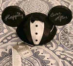 New Disney Parks Mickey Mouse Ears Happily Ever After Tuxedo Wedding Groom Hat. Fixed Price $29.00.