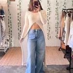 Cream Knit Long Sleeve Boho Maxi Sweater With Exposed Seam Detailing Size. Fixed Price $22.00.