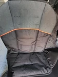 Baby Trend Sit Stand Double Stroller Front Row Seat Cover Gray Orange SS76203. Fixed Price $16.00.