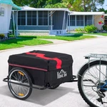 Aosom Elite Two-wheel Bicycle Large Cargo Wagon Trailer With Folding Storage. Fixed Price $110.57.