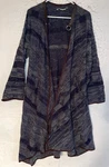 Soft Surroundings Cardigan Sweater Womens Blue Maxi Cotton Wool Open Knit Boho. Fixed Price $29.99.