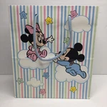 Disney Baby Gift Bag Minnie Mickey Mouse Goofy Pluto Pastel Stripes Party Shower. Fixed Price $9.99.
