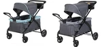 Baby Trend Tour Lte 2-IN-1 Stroller Wagon W/ Canopy Desert Grey Blue. Fixed Price $205.12.