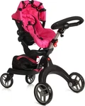 Doll Stroller With Swiveling Wheels & Adjustable Handle 31"TALL-CARRIAGE Bag-red. Fixed Price $55.29.
