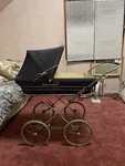 Silver Cross Kensington Navy Carriage Single Seat Stroller. Fixed Price $1000.00.