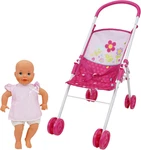 Crew: Garden Doll - 14' Baby & Folding Stroller Set, Kids Pret. Fixed Price $54.71.
