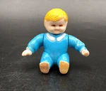Micro Action Kids Baby Boy From Stroller Set Funrise 1989 Jointed Dollhouse. Fixed Price $9.95.