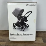 Bugaboo Donkey Sun Canopy For Stroller Upf 50+ Water Repellent Open Box Black. Fixed Price $79.95.