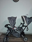 Baby Trend Sit Stand Double Stroller Gray/black Cup Holder Canopies Snack Tray. Fixed Price $90.00.