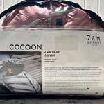 Infant Car Seat Cover 7 A.m. Cocoon Fleece Winter Puffy - Soft Pink. Fixed Price $23.00.