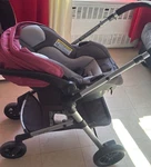 Standard Folding Stroller Pink Gray Black Single Seat For Infant. Fixed Price $200.00.